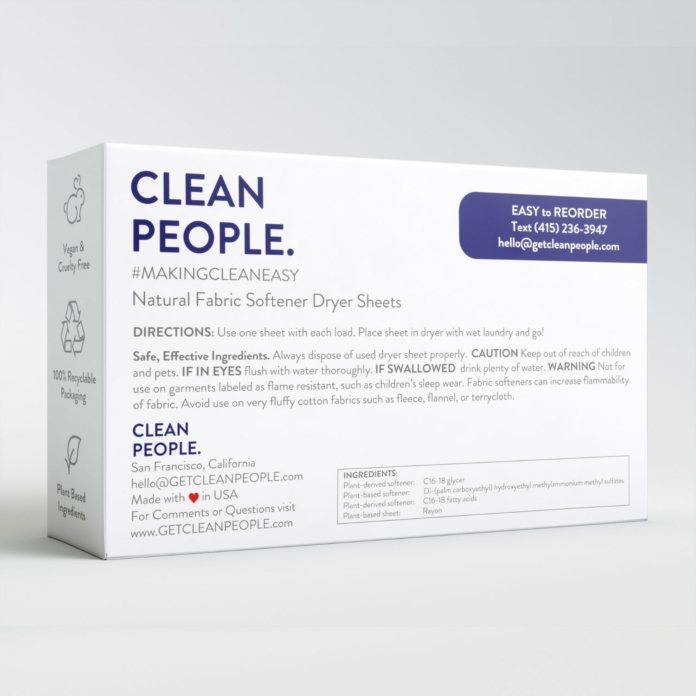 Clean People Fragrance Free Dryer Sheets (1)