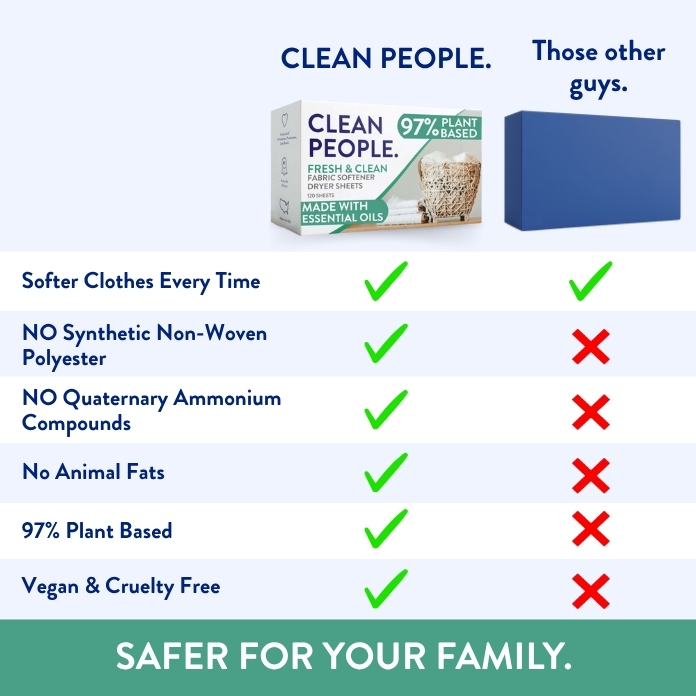 Clean People Dryer Sheets vs Other Brands