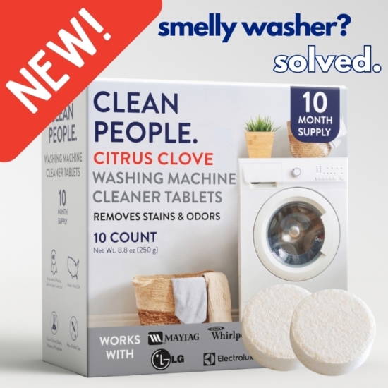 Removes Stains & Odors to keep your Washing Machine looking & smelling fresh!
Penetrates Deep Inside Washing Machine Components to Remove Grime and Scale Build Up
Works with both Top, Front Load, and HE Washers
Simple, Effective, Plant & Mineral Based Cleaning Ingredients