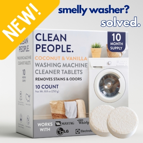 Removes Stains & Odors to keep your Washing Machine looking & smelling fresh!
Penetrates Deep Inside Washing Machine Components to Remove Grime and Scale Build Up
Works with both Top, Front Load, and HE Washers
Simple, Effective, Plant & Mineral Based Cleaning Ingredients