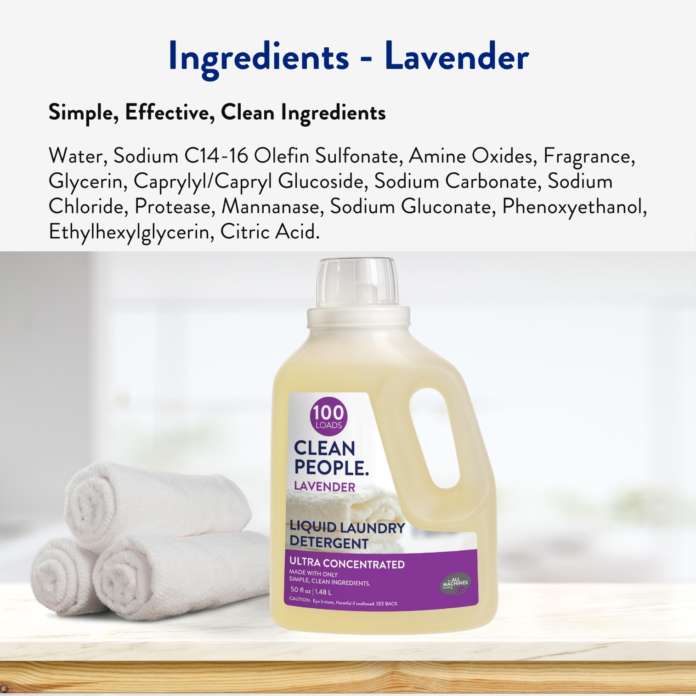 Ingredients Lavender Liquid Laundry Detergent-A26