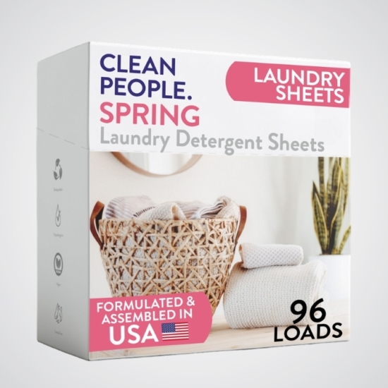 Clean People Laundry Detergent Sheets and Pods are scientifically formulated with simple, effective ingredients & no harsh chemicals&nbsp;to powerfully lift stains and leave you with fresh clothing.

Works with all washing machines: Top Loaders, Front Loaders, and HE (High Efficiency).&nbsp; Works with Septic Tanks too!