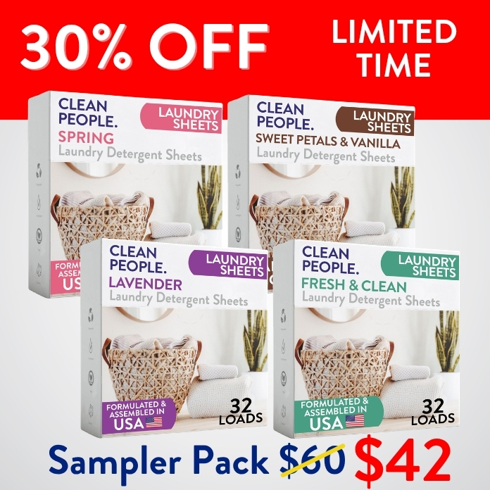 Limited Time – Laundry Sheet Sampler Pack-Red-US