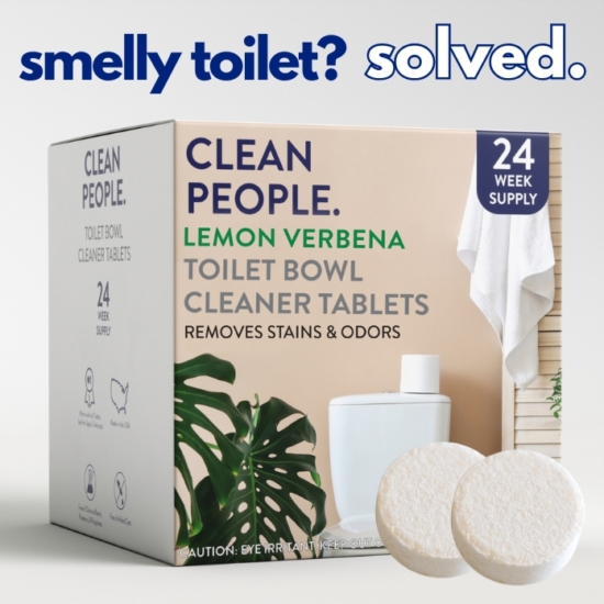 Good for You, Good for the Environment 
This tough little tablet dissolves quickly, working to remove hard water stains, rust, limescale buildup and odors without the harsh chemicals found in many toilet cleaners, leaving nothing but a sparkling bowl behind. Just drop, brush and flush!
Net Weights: Each Tablet weighs 15 grams
&nbsp;