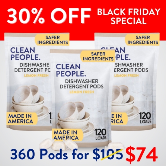 We are offering a YEAR’S worth (360 Loads) of our Dishwasher Detergent Pods for 30% OFF.

***Because this Bundle is already discounted 30%, coupon codes do not apply to it!