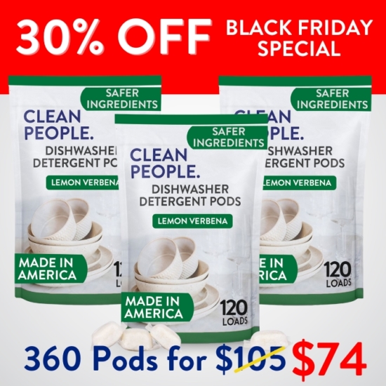 We are offering a YEAR’S worth (360 Loads) of our Dishwasher Detergent Pods for 30% OFF.

***Because this Bundle is already discounted 30%, coupon codes do not apply to it!