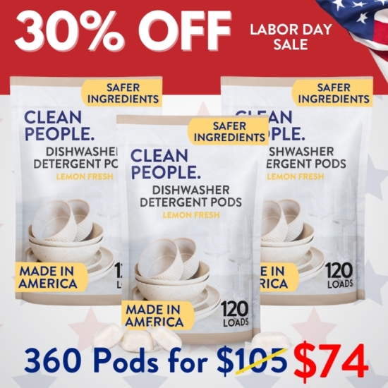 We are offering a YEAR’S worth (360 Loads) of our Dishwasher Detergent Pods for 30% OFF.

***Because this Bundle is already discounted 30%, coupon codes do not apply to it!