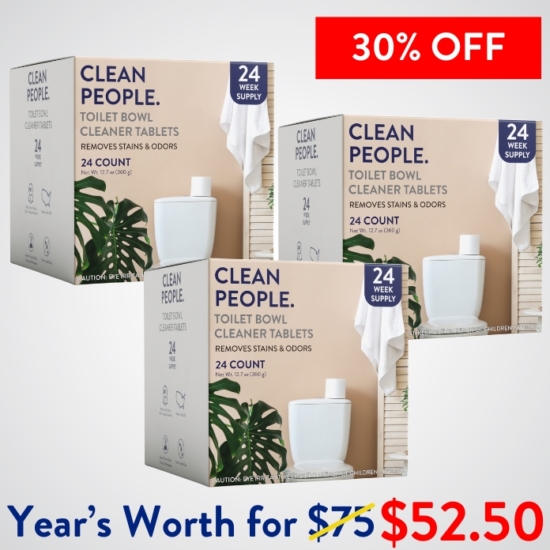 Good for You, Good for the Environment 
This tough little tablet dissolves quickly, working to remove hard water stains, rust, limescale buildup and odors without the harsh chemicals found in many toilet cleaners, leaving nothing but a sparkling bowl and fresh lemon verbena scent behind. Just drop, brush and flush!
Net Weights: Each Tablet weighs 15 grams
 