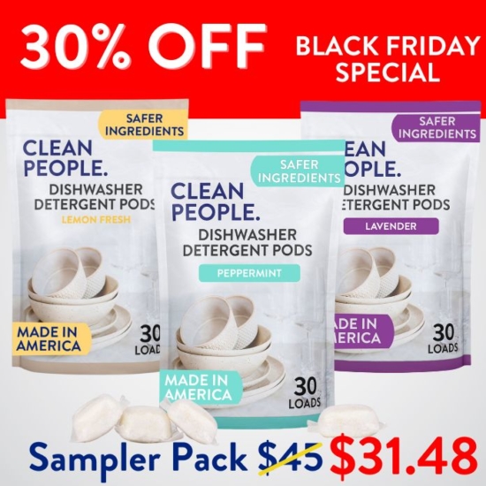 Want to sample all our Dishwasher Pod scents before you go all in on one? We got you! The sampler pack gives you 30 pods EACH of Lemon, Peppermint, and Lavender - total of 90 pods.
Buying the Dishwasher Pods Sampler Pack for $31.48 saves you $13.49!


***Because this Bundle is already discounted 30%, coupon codes do not apply to it!