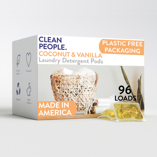 Introducing Coconut & Vanilla Laundry Detergent Pods – the perfect solution for keeping your clothing fresh and bright!
Works with all washing machines: Top Loaders, Front Loaders, and HE (High Efficiency). Works with Septic Tanks too! Better for You (No Gross Stuff!) and Better for the Environment (No Plastic Packaging!).