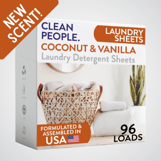 Introducing Coconut & Vanilla Laundry Detergent Sheets – the perfect solution for keeping your clothing fresh and bright!
Made with simple, effective ingredients, this ultra-concentrated formula removes stains, brightens fabrics, and eliminates odors without any harsh chemicals.