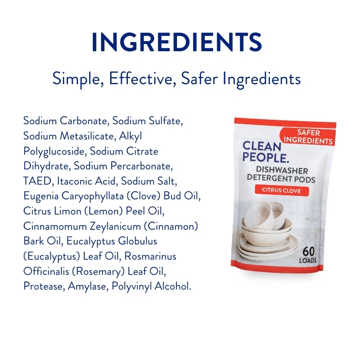Dishwasher Pods-Ingredients-Citrus Clove