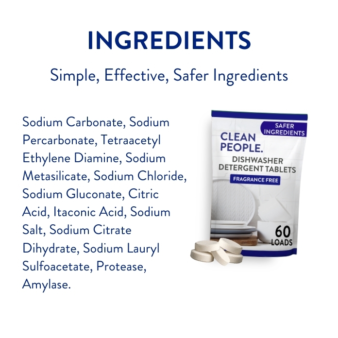 Dishwasher Tablets-Ingredients-Fragrance Free