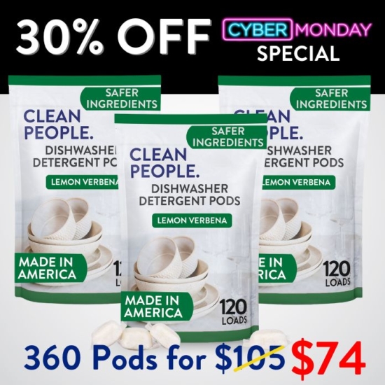 We are offering a YEAR’S worth (360 Loads) of our Dishwasher Detergent Pods for 30% OFF.

***Because this Bundle is already discounted 30%, coupon codes do not apply to it!