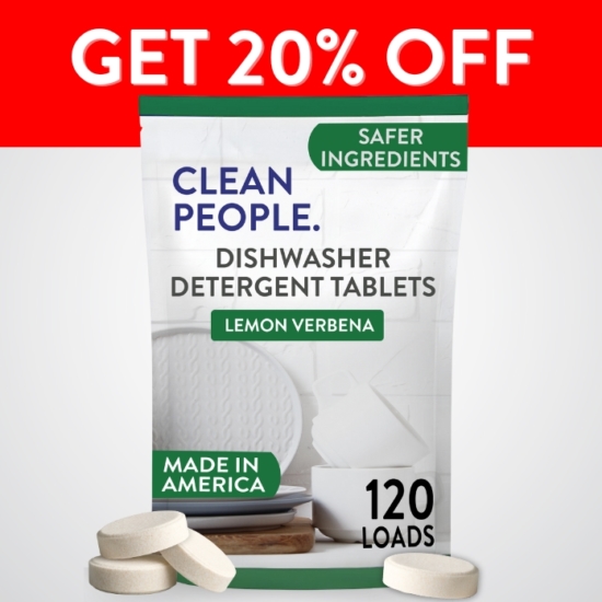 Clean People Dishwasher Detergent Tablets are boosted with powerful enzymes that cut through grease and stuck-on food stains, leaving dishes sparkling clean without residue, streaks, or mineral build-up. This simple yet effective formula is free from harsh chemicals and synthetic fragrances, making it a safer choice for your family and the environment.