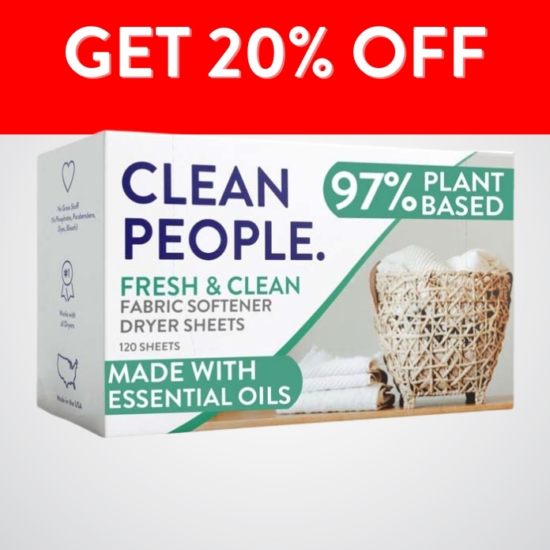 Leaves your clothes feeling soft with reduced static cling.
All Natural. No Animal Fats! No Synthetic Fibers (plastic). Vegan + Cruelty-Free.
(Most Dryer Sheets use animal fats & synthetic fibers that end up in the landfill).