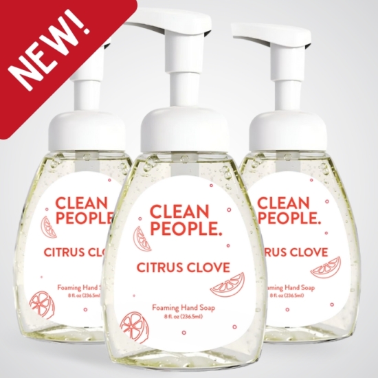 &nbsp;
Our Clean People Liquid Foaming Hand Soap turns everyday washing into a fresh, feel-good moment. Each scent is a little burst of joy—light, bubbly foam that leaves your hands soft, clean, and smelling amazing. Gentle on skin, tough on grime, and packed with plant-powered goodness.