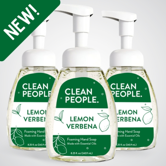 &nbsp;
Our Clean People Liquid Foaming Hand Soap turns everyday washing into a fresh, feel-good moment. Each scent is a little burst of joy—light, bubbly foam that leaves your hands soft, clean, and smelling amazing. Gentle on skin, tough on grime, and made with cleaner ingredients.