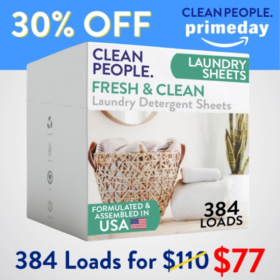 We are offering a YEAR'S worth (384 Loads) of our BEST SELLING Laundry Detergent Sheets for 30% OFF. 

Original Price: $110
SALE Price: $77
Savings: $33

***Because this Bundle is already discounted 30%, coupon codes do not apply to it!