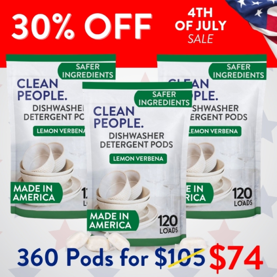 We are offering a YEAR’S worth (360 Loads) of our Dishwasher Detergent for 30% OFF.

***Because this Bundle is already discounted 30%, coupon codes do not apply to it!