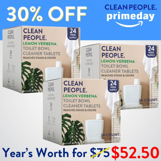 Good for You, Good for the Environment 
This tough little tablet dissolves quickly, working to remove hard water stains, rust, limescale buildup and odors without the harsh chemicals found in many toilet cleaners, leaving nothing but a sparkling bowl and fresh lemon verbena scent behind. Just drop, brush and flush!
Net Weights: Each Tablet weighs 15 grams
&nbsp;