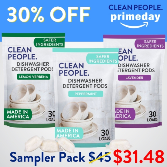 Want to sample all our Dishwasher Pod scents before you go all in on one? We got you! The sampler pack gives you 30 pods EACH of Lemon, Peppermint, and Lavender - total of 90 pods.
Buying the Dishwasher Pods Sampler Pack for $31.48 saves you $13.49!


***Because this Bundle is already discounted 30%, coupon codes do not apply to it!