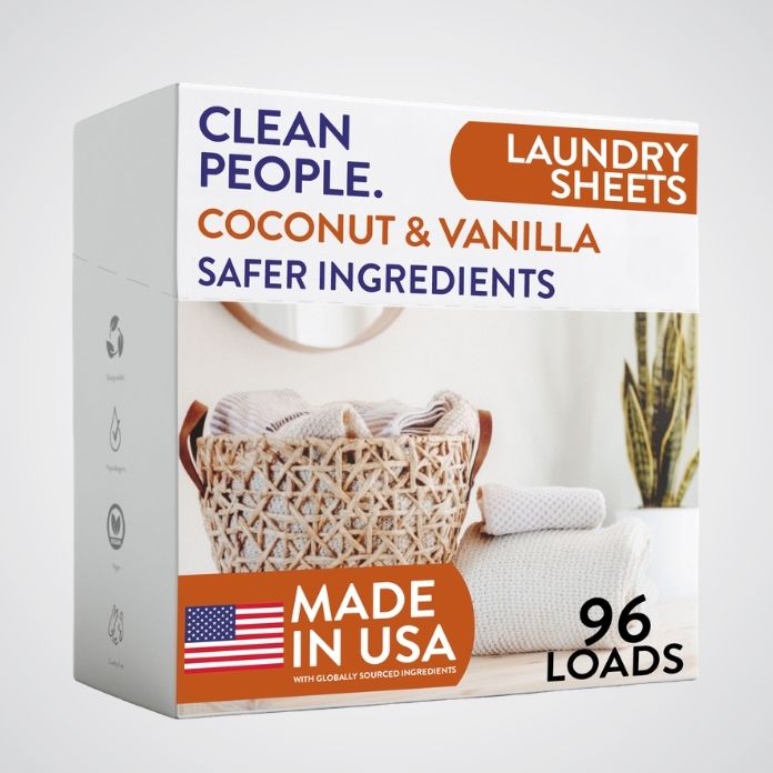 Coconut Vanilla Laundry Sheets | Coconut Vanilla Laundry Detergent