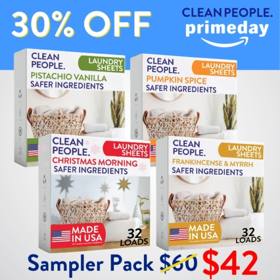 Want to sample all our Limited Edition laundry sheet scents before you go all in on one? We got you! The Limited Edition: Laundry Sheets Sampler Pack gives you 32 sheets EACH of Pistachio Vanilla, Pumpkin Spice, Christmas Morning, & Frankincense & Myrrh - total of 128 sheets.
Buying the Limited Edition: Laundry Sheets Sampler Pack for $42 saves you $18!


***Because this Bundle is already discounted 30%, coupon codes do not apply to it!