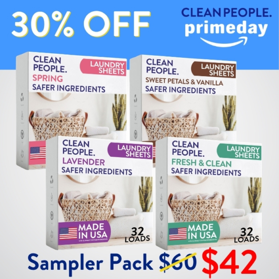 Want to sample all our laundry sheet scents before you go all in on one? We got you! The sampler pack gives you 32 sheets EACH of Fresh Scent, Sweet Petals & Vanilla, Lavender and Spring - total of 128 sheets.
Buying the Laundry Sheets Sampler Pack for $42 saves you $18!


***Because this Bundle is already discounted 30%, coupon codes do not apply to it!